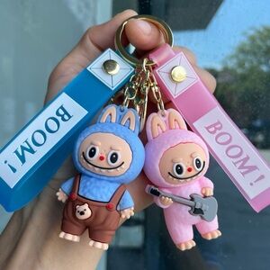 Cute Cartoon Character Pvc Unisex Keychain